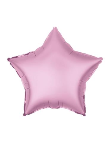 Balon Gwiazdka różowa 460463 foliowa matowa 18 cali