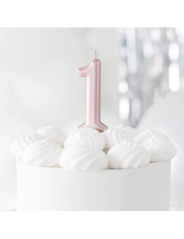 Świeczka Cyfra 1 Różowe Złoto 420252 rose gold urodzinowa