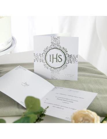 Zaproszenia na Komunię IHS 132609 10 sztuk pierwsza komunia