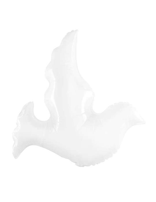 Balon foliowy Gołąb Gołębica 132555 Komunia Chrzest Święty Biały 45cm