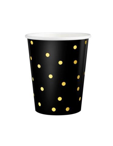 Kubeczki w Kropki 512822 6 sztuk 220ml papierowe sylwester przyjęcia