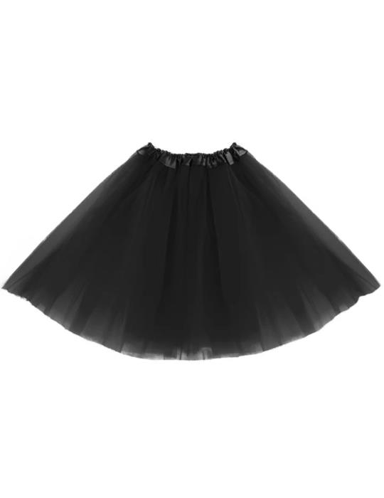 1 Strój Spódniczka TuTu Czarna 134900 40cm tiulowa
