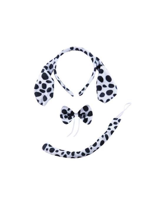 1 Zestaw Dalmatyńczyk Pies TC55307 opaska ogon mucha pieska