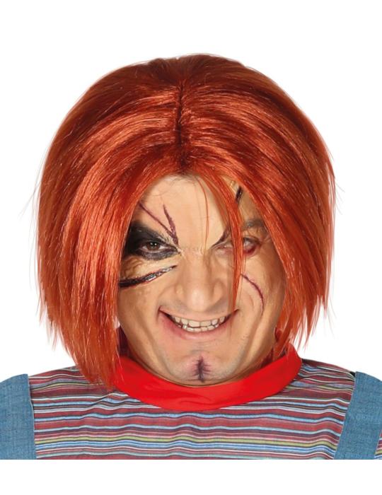 Peruka Lalka Zabójca Halloween 4390BZ Ruda Miedziana Laleczka