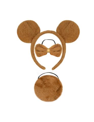 1 Zestaw Misia Niedźwiadek Opaska 133804 Ogon brązowy Miś Zoo zwierzęta