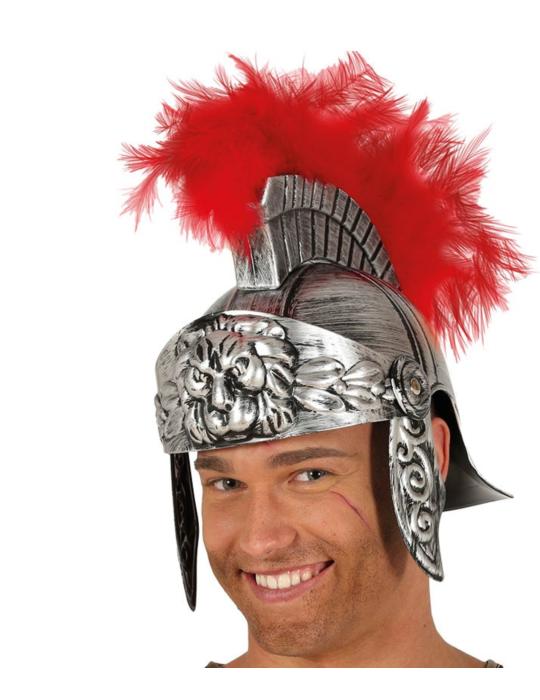 Hełm Rzymianina z piórami 13596BZ Orszak Rzymski 3 króli Jasełka