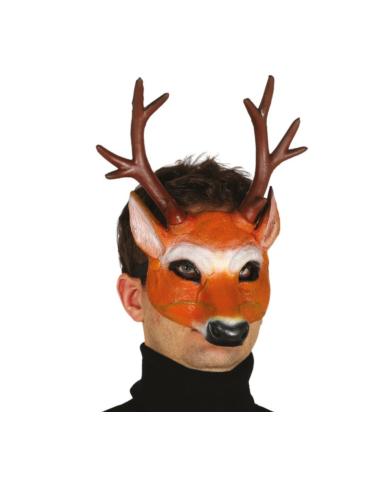 Maska Jeleń Sarenka Renifer 2418BZ z rogami