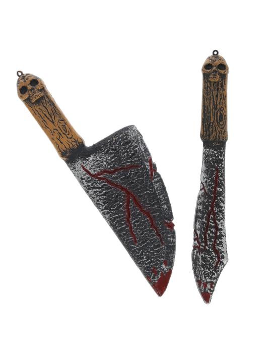 Nóż tasak z krwią PA123 topór toporek