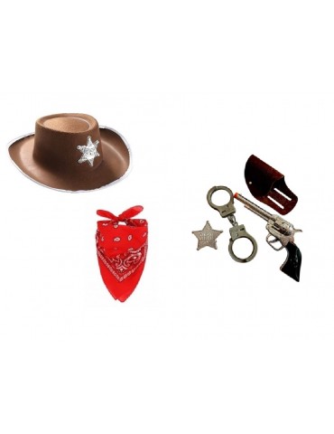 Zestaw Kowbojski Kapelusz...