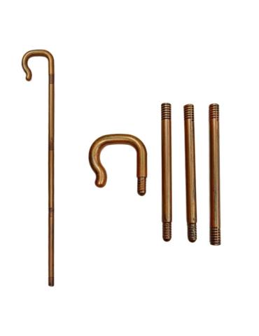 1 Pastorał Józefa Pasterza DZD25346 laska Mikołaja składana, wysokość regulowana :45cm, 74cm, 105cm Mikołaja