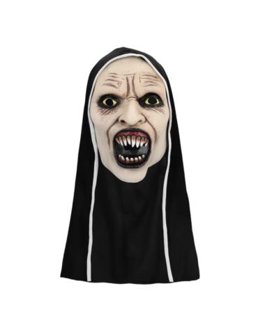 1 Maska Zakonnica Krzycząca 97588 lateksowa z kapturem Halloween