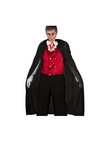 Ad Peleryna Czarna z Weluru DD167 wiązana pod szyją 130cm.