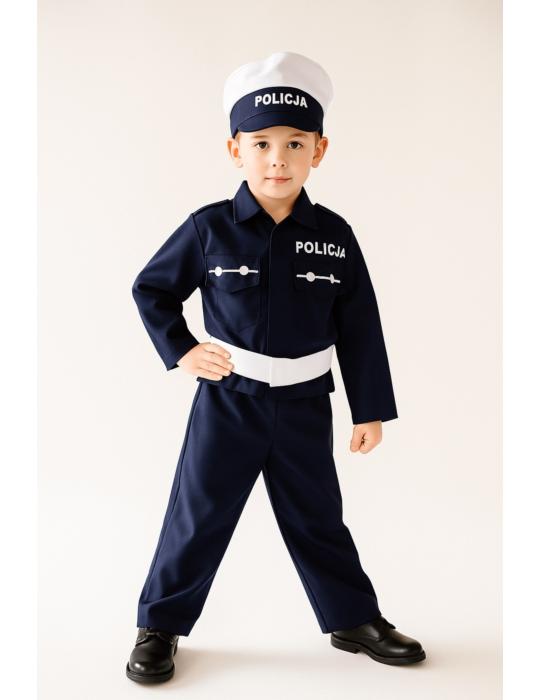 Strój Policjant Mundur Lux ST855 122/128