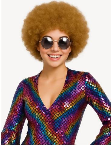 Peruka Afro Blond Kręcone włosy CP001B Disco Anioł Anielica Loczki Lata 80-te PRL