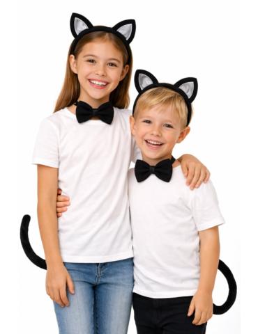 Zestaw kotek ogon opaska mucha PA012