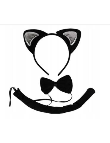 Zestaw kotek ogon opaska mucha PA012