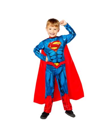 Strój Superman 122/128 9910131BZ kombinezon Supermena superbohatera z mięśniami DC komiks licencja BZ