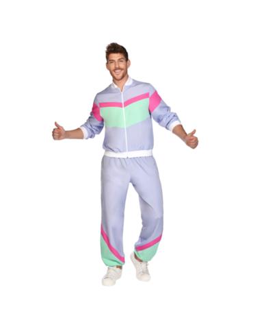 Strój Dres z lat 80 Unisex L 9910379BZ Fioletowy Dres Disco Party Retro BZ