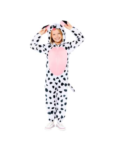 Strój Dalmatyńczyka 134/140 9908813BZ Kombinezon Kigurumi Dalmatyńczyk Onesie Pies Pluszowy Strój Pieska BZ