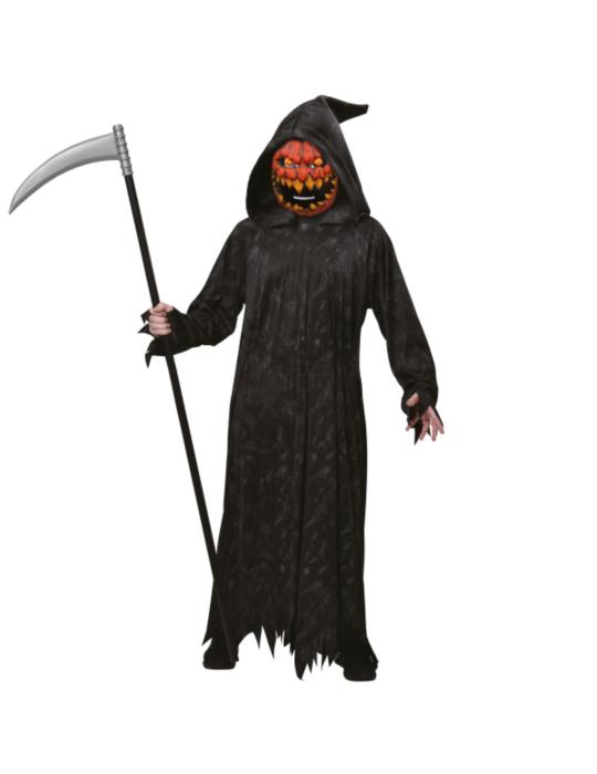 Strój Straszna Dynia 146/152 9902816BZ kostium halloween dla dzieci Dynia Żniwiarz