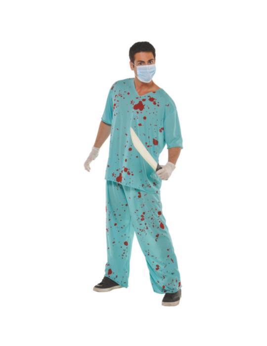 Strój Lekarz Chirurg M/L 841778-55BZ Zakrawiony Doktor Zombie Halloween BZ