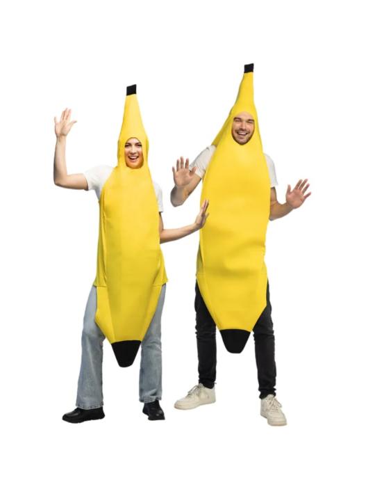 Strój Banan Unisex 185cm 84588BZ kombinezon kostium banan przebranie owoc śmieszny kostium na imprezę żółty kostium banana