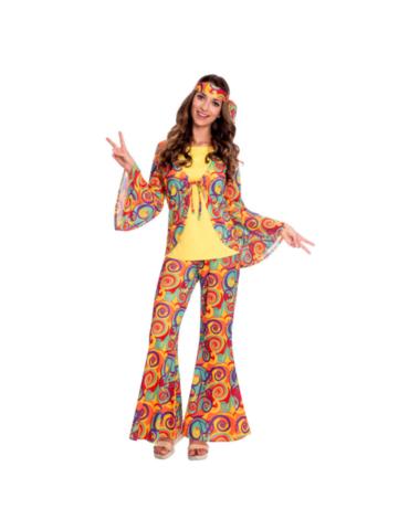 Strój Hipiski Retro lata 60 L 9907007BZ lata 70 dzieci kwiatów BZ