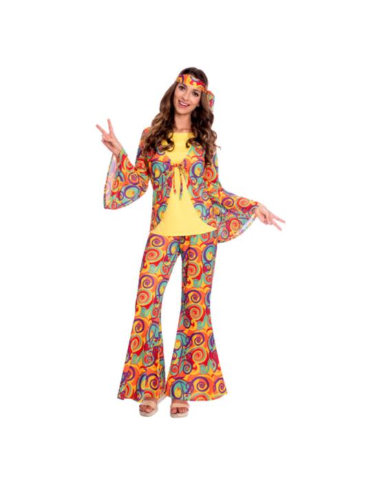 Strój Hipiski Retro lata 60 L 9907007BZ lata 70 dzieci kwiatów BZ