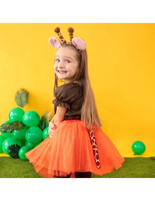 1 Spódniczka Tiulowa Pomarańczowa 135013 30cm tutu