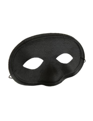 1 Maska Karnawałowa Czarna 168189 gładka na oczy