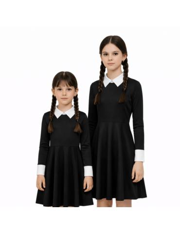 Strój Uczennica Wednesday ST641 122/128 sukienka