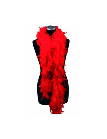 Szal Boa Czerwony CA029