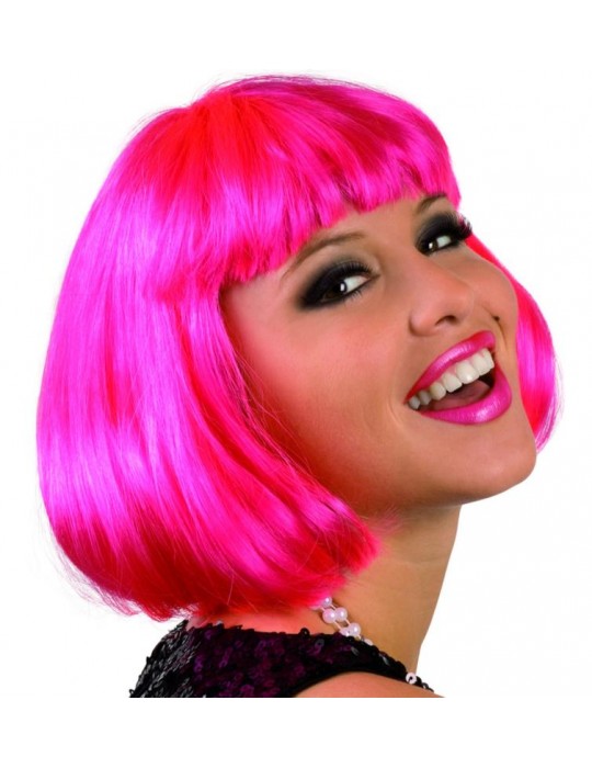 Peruka Krótka Różowa CP 006