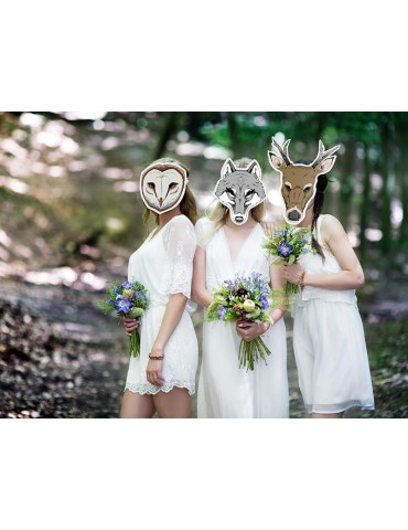 Maska Sowa Płomykówka 22 x 23cm, 1szt.