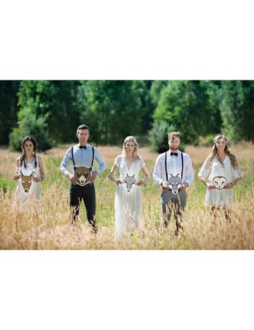 Maska Sowa Płomykówka 22 x 23cm, 1szt.