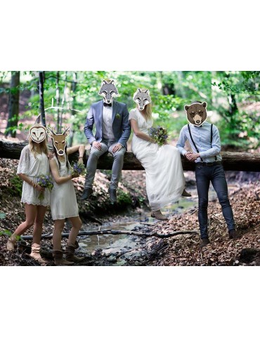 Maska Wilczyca, 26 x 29cm, 1szt.