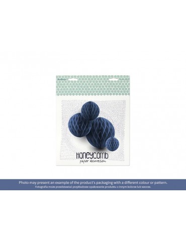 Kula bibułowa, pomarańcz, 30cm, 1szt.