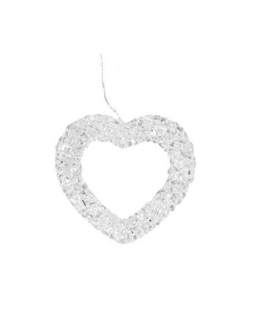 Kryształowe serduszka, 55 x 50mm, 96op.