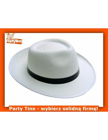 Al Capone Biały+Czarny Pasek CC 028