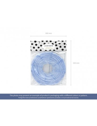 Lampion papierowy, pomarańczowy, 25cm, 1 szt.