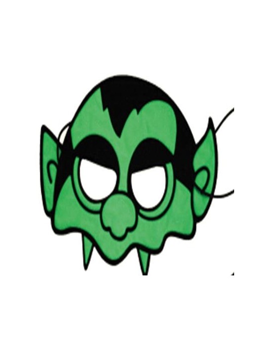 PÓŁMASKA WAMPIR ZIELONY PT 012