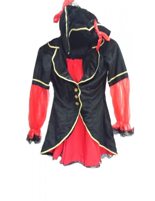 Ad Strój Piratka Czerwona 38