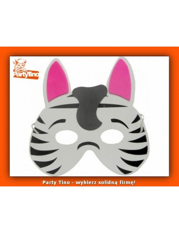 Maska Zwierzątka Pianka CM 022 Zebra