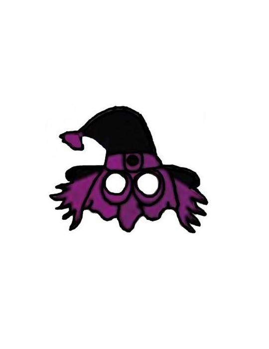 PÓŁMASKA CZAROWNICA FIOLET PT 033