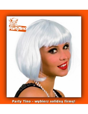 Peruka Krótka Biała CP 006