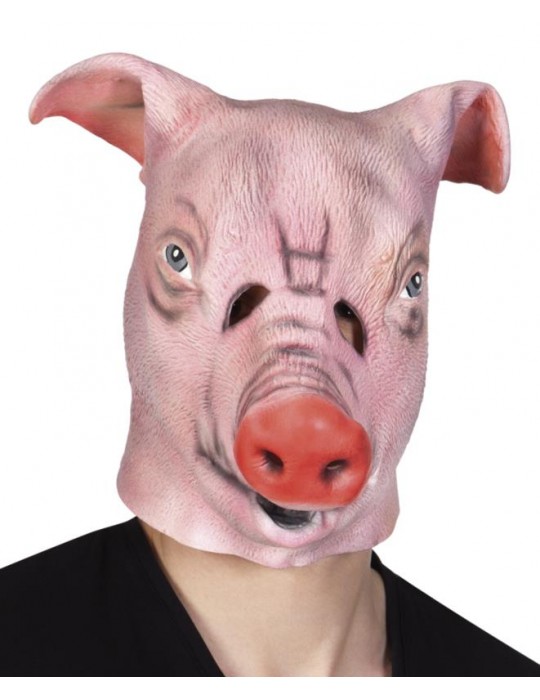 Maska latexowa Świnia 00140