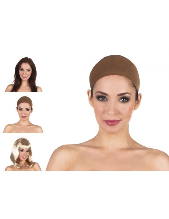 Czepek pod perukę beż 85979