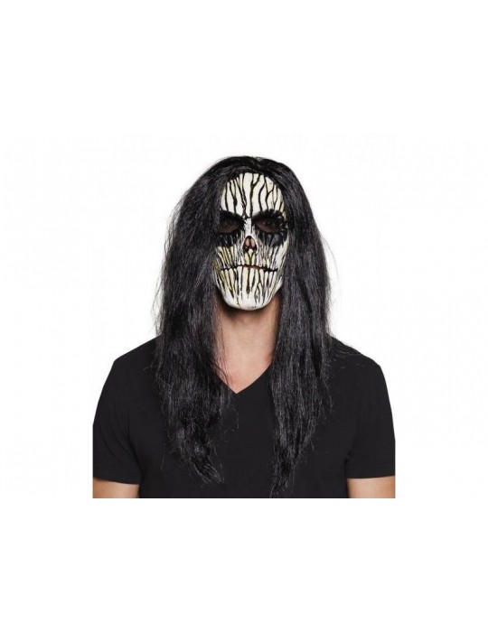 Maska Lteksowa Voodoo z Włosami 97558