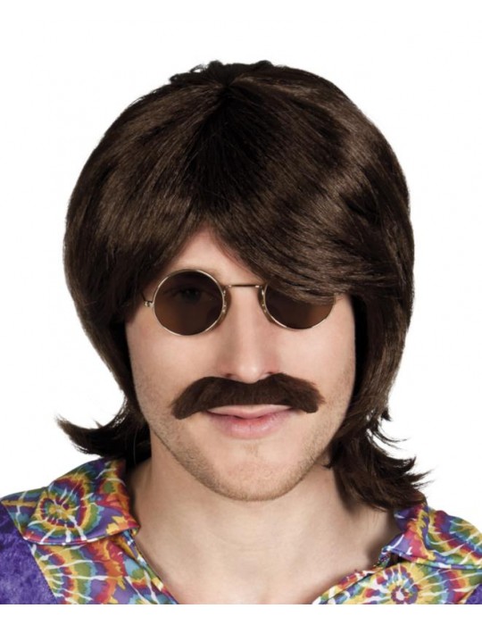Peruka John Lennon z wąsami 85722