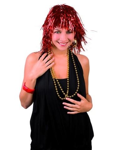 Peruka Lurex Srebrna CP 005